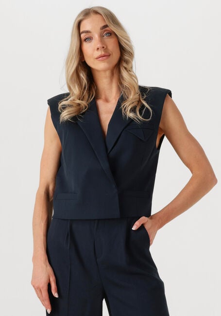 Dunkelblau COPENHAGEN MUSE Gilet CMTAILOR-SHORT WAISCOAT - large