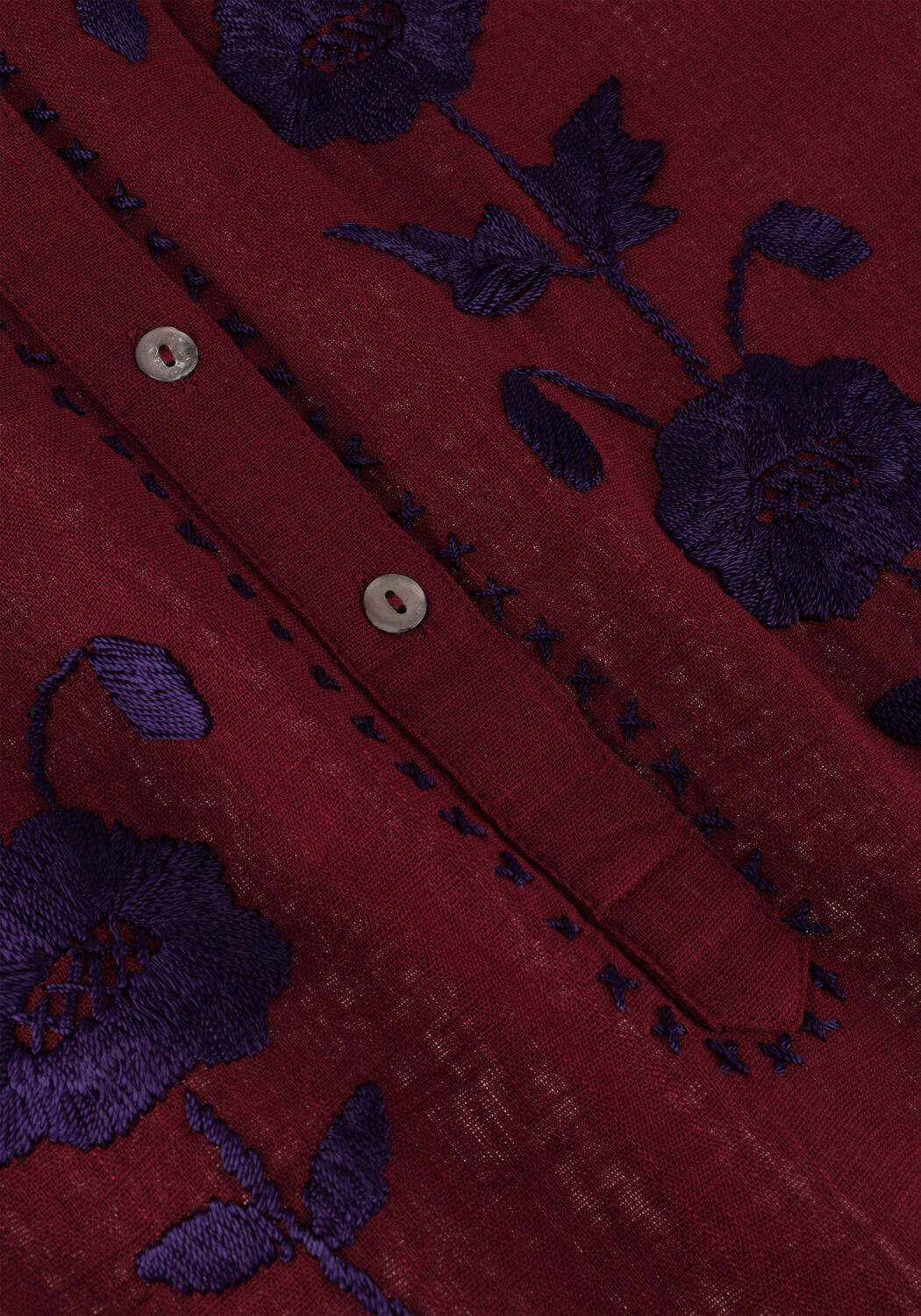 Bordeaux ANTIK BATIK Blusen ISLA BLOUSE - large