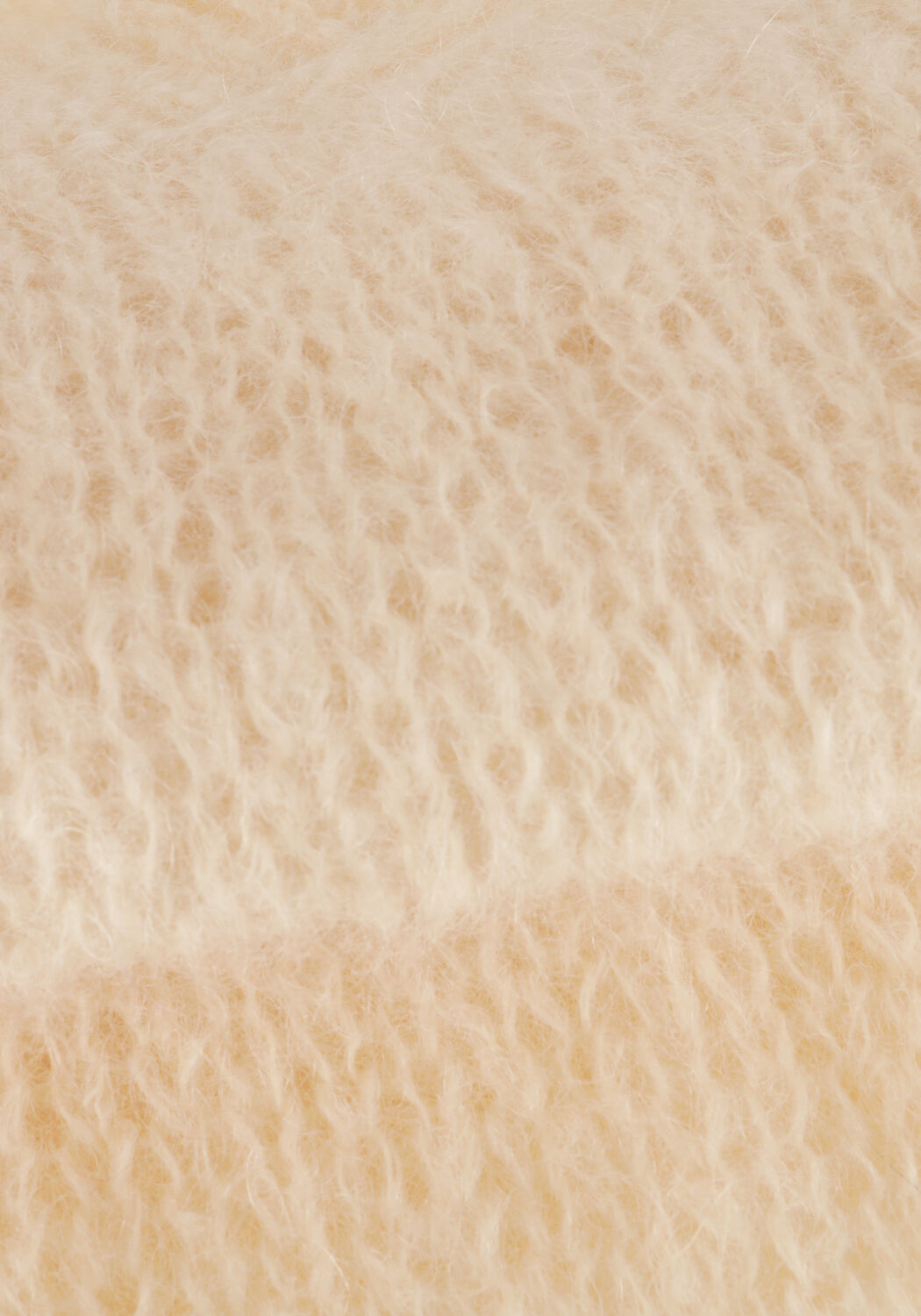 Beige AMERICAN DREAMS Pullover CATIO MOHAIR STITCH PULLOVER - large