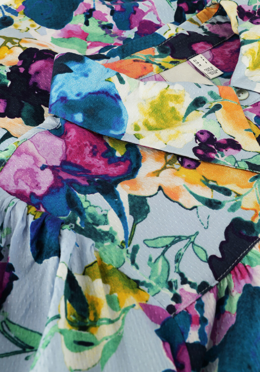 Blaue Y.A.S. Blusen YASANNINA LS SHIRT - large