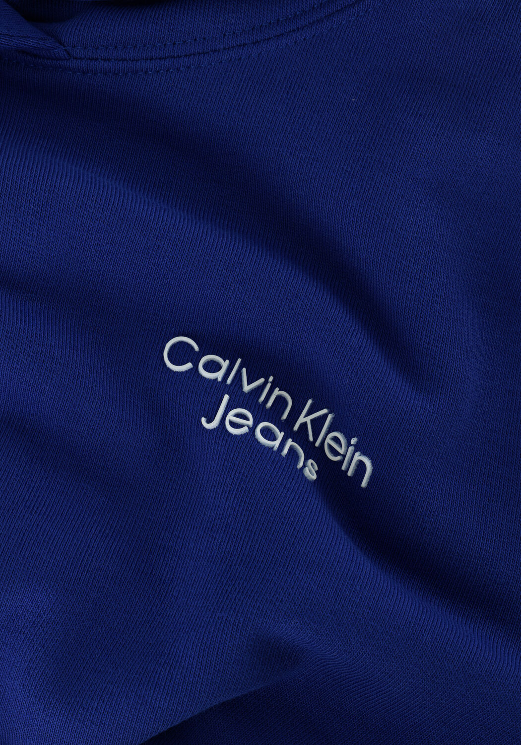 Blaue CALVIN KLEIN Pullover CKJ STACK LOGO HOODIE - large