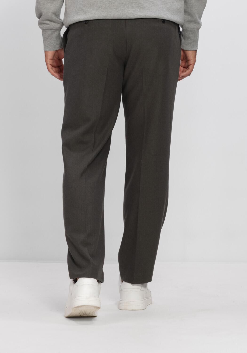 Anthrazit BUTCHER OF BLUE Hose LENNOX STRAIGHT WOOL TROUSER - large