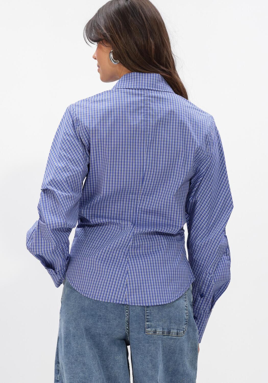 Blaue CO'COUTURE Top ANIZA ASYM SHIRT - large