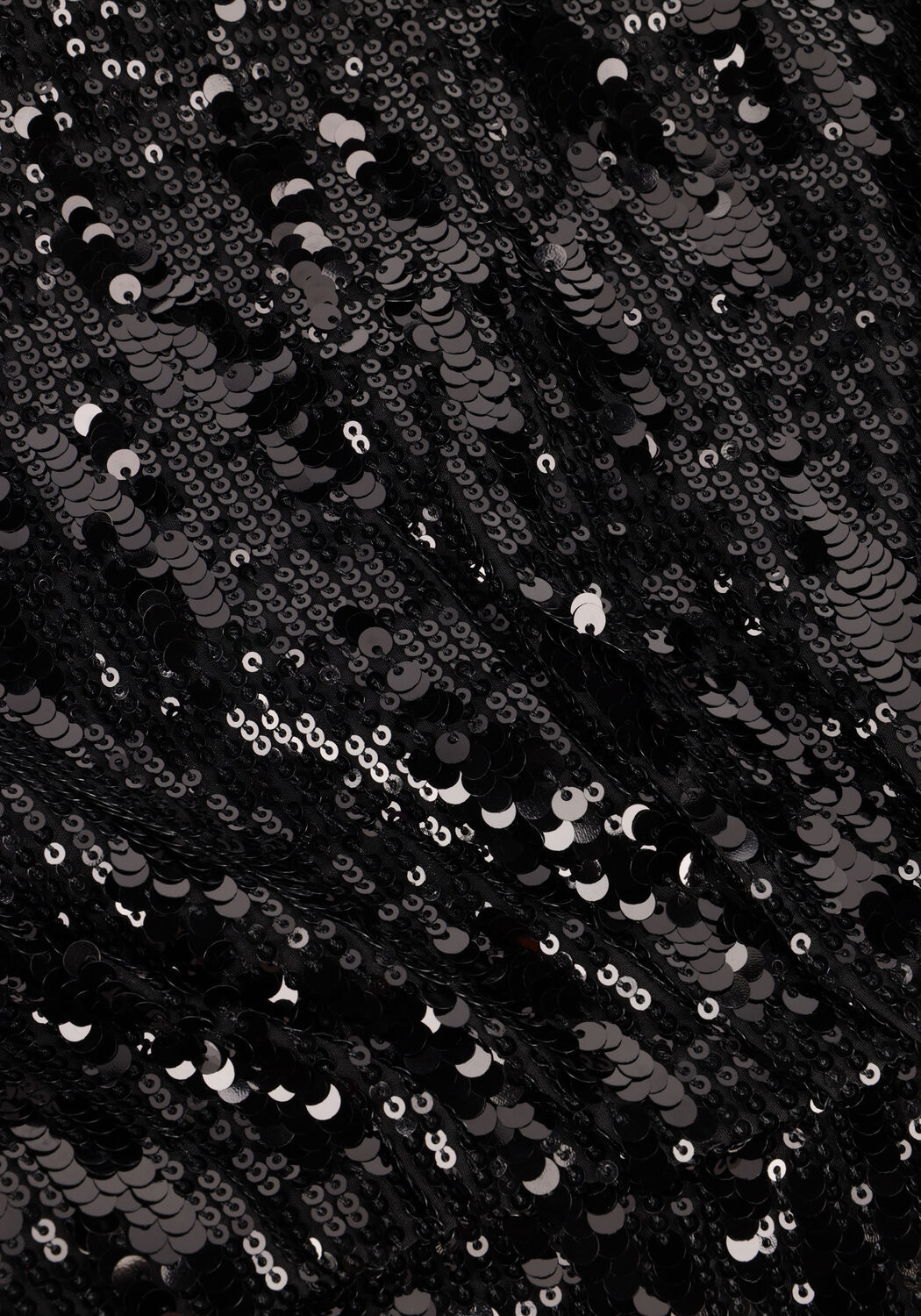 Schwarze SELECTED WOMEN Minikleid SLFARI-COLYN LS SHORT SEQUINS - large