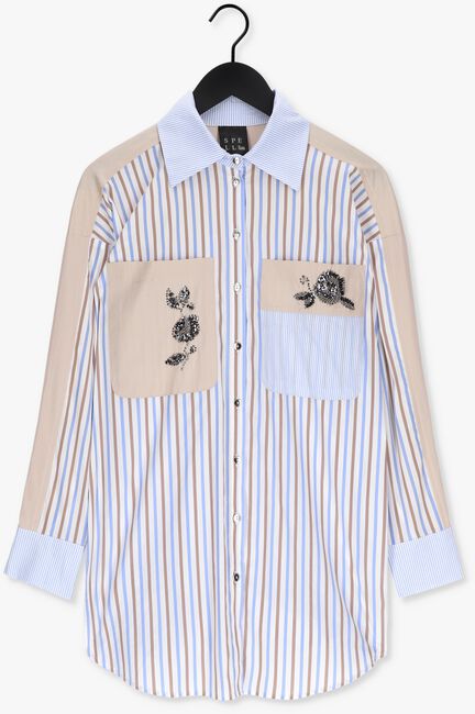 Hellblau ACCESS Bluse SHIRT WITH COMBO OF STRIPES AND EMBROIDERY - large