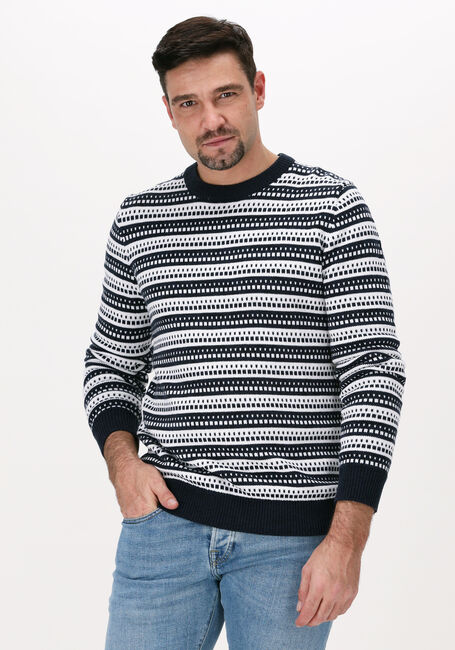Nicht-gerade weiss SELECTED HOMME Pullover SLHALFIE LS KNIT CREW W CAMP - large
