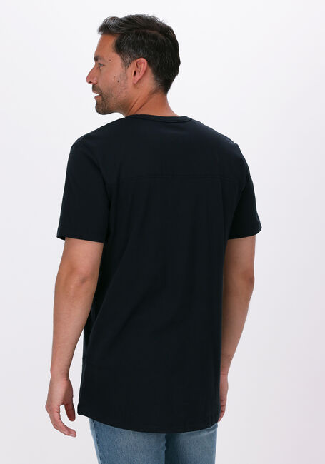 Schwarze SELECTED HOMME T-shirt SLHRELAXLONG-DAVID SS O-NECK TEE G CAMP - large