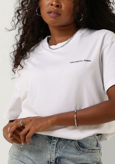 Weiße COLOURFUL REBEL T-shirt SUMMER ESSENCE BOXY TEE - large
