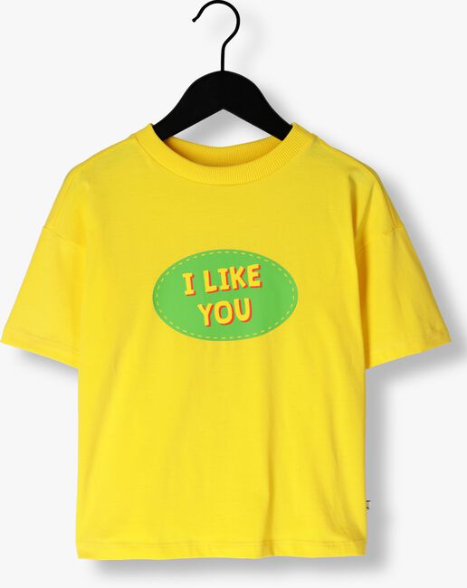 Gelbe CARLIJNQ T-shirt WHAT I LIKE - T-SHIRT OVERSIZED WITH PRINT - large