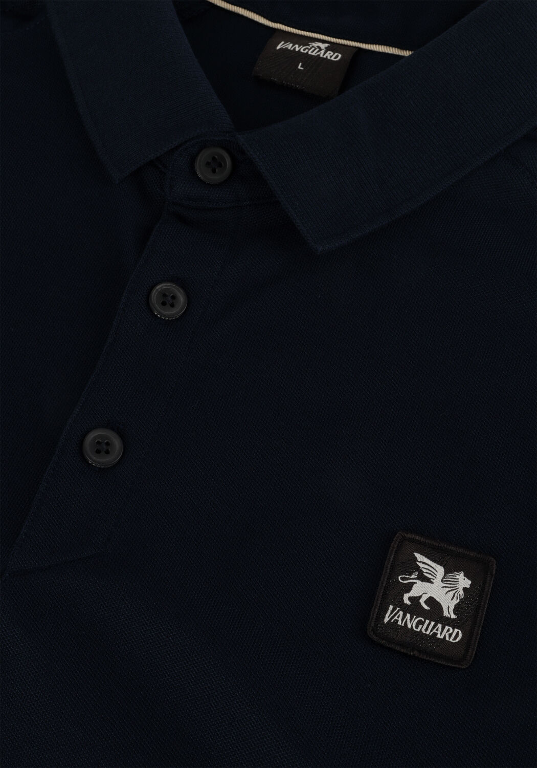 Blaue VANGUARD Polo-Shirt SHORT SLEEVE POLO PIQUE - large