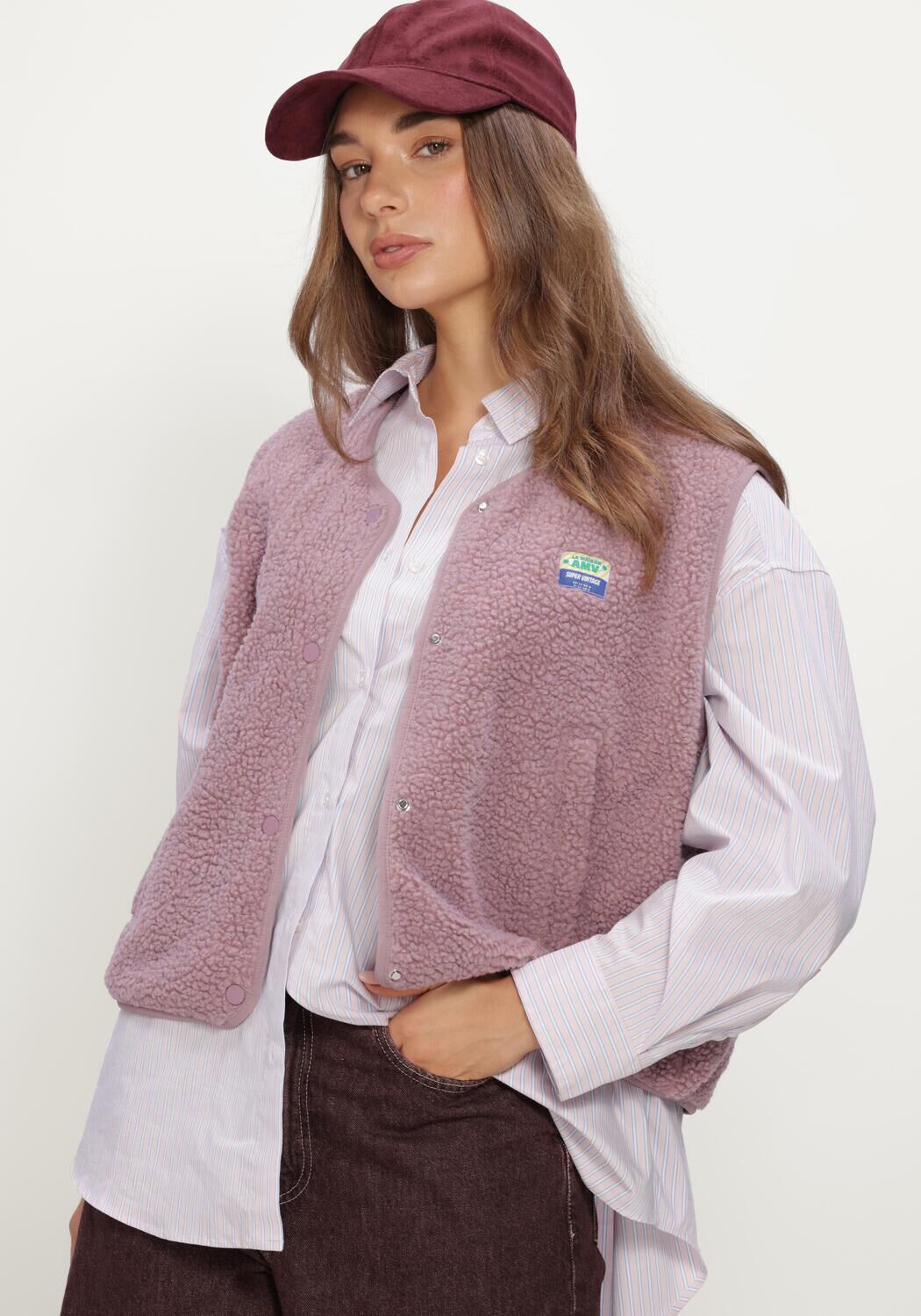 Lila AMERICAN VINTAGE Gilet HOKTOWN - large
