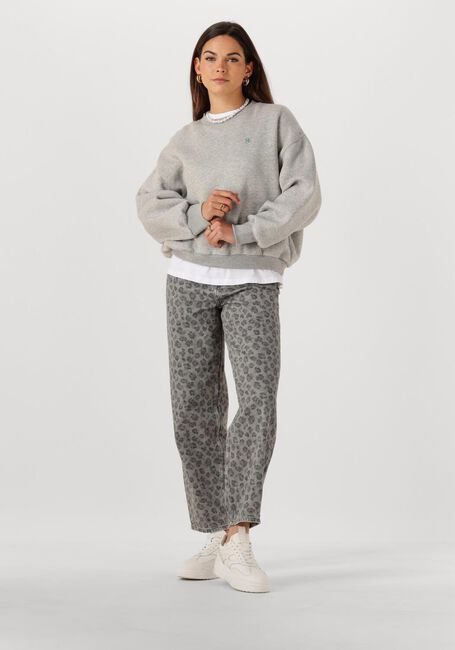 Graue BY-BAR Pullover BIBI LUCKY CURVE SWEATER - large