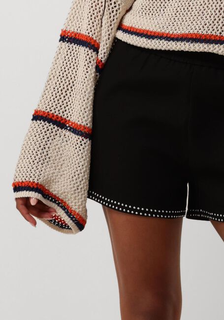 Schwarze ALIX THE LABEL Kurze Hosen LADIES WOVEN STUDS SHORT - large
