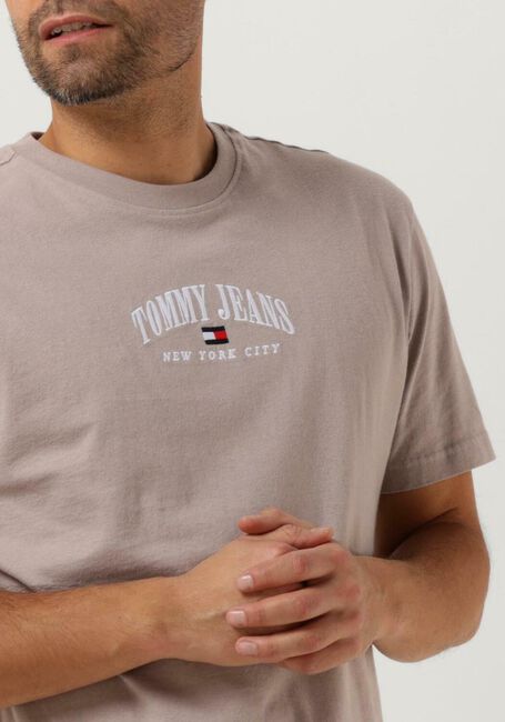 Beige TOMMY JEANS T-shirt TJM CLSC SMALL VARSITY TEE - large