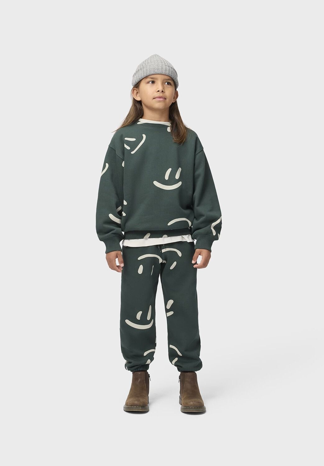 Dunkelgr&uuml;n MOLO Sweatshirt MONTI - large