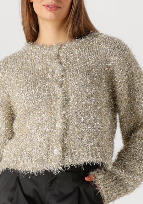 Goldfarbene KNIT-TED Strickjacke LYNN CARDIGAN - large