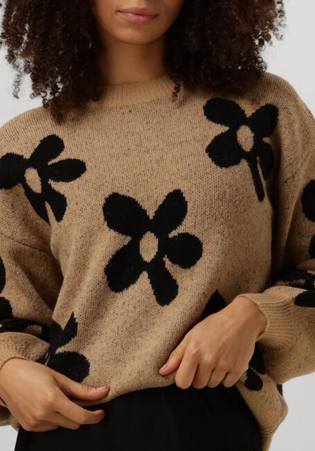 Beige YDENCE Pullover KNITTED SWEATER DAISIE - large