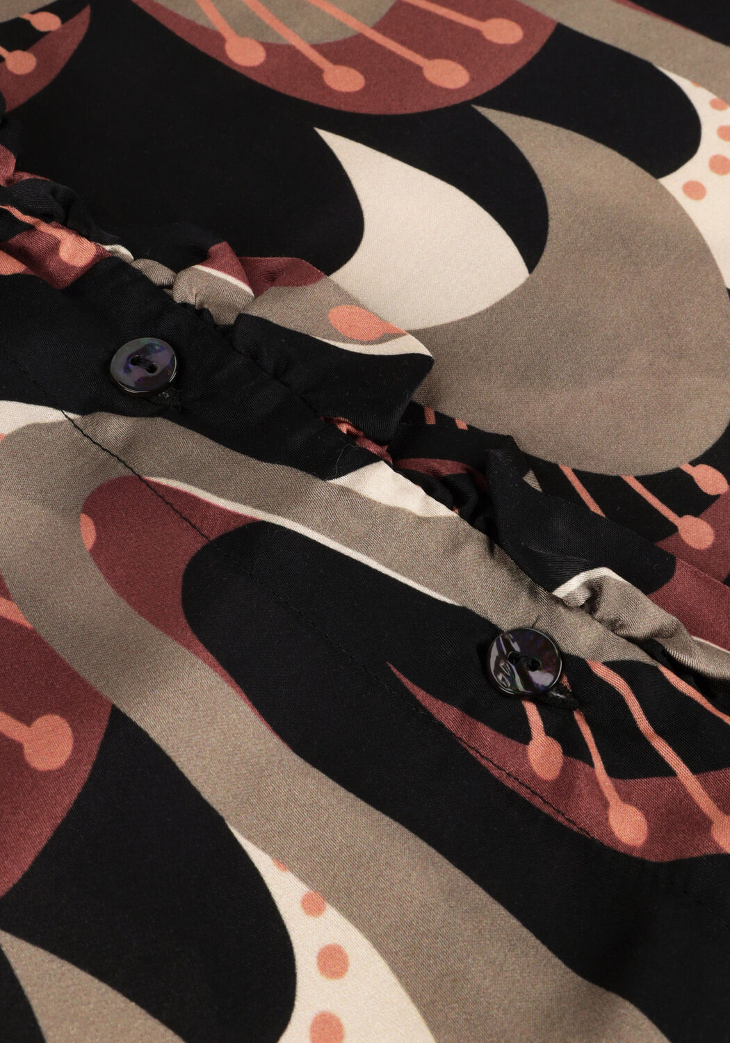 Mehrfarbige/Bunte SUMMUM Blusen BLOUSE ABSTRACT PEACOCK - large