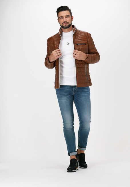 Cognacfarbene MILESTONE Lederjack TERENZIO - large
