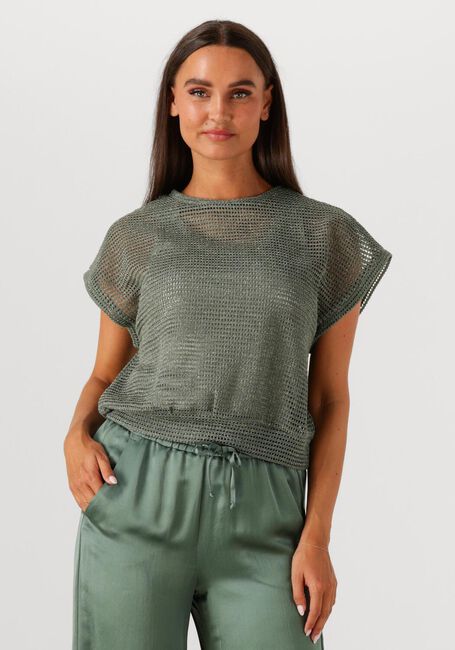 Grüne SUMMUM T-shirt OVERSIZED TOP GAUZE - large