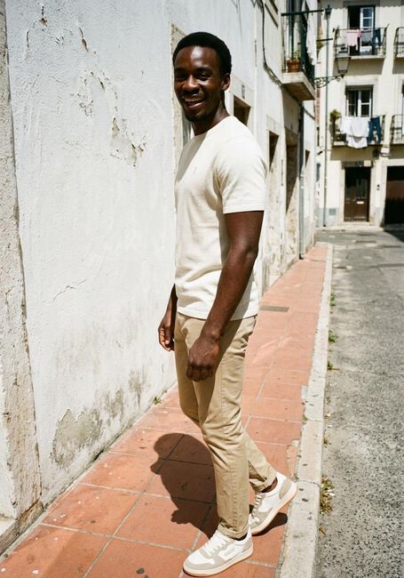 Creme DSTREZZED T-shirt ZEKE TEE - large