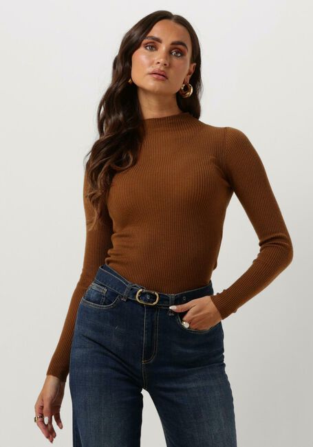 Camelfarbene TWINSET MILANO Rollkragenpullover 15429432-CPC - large