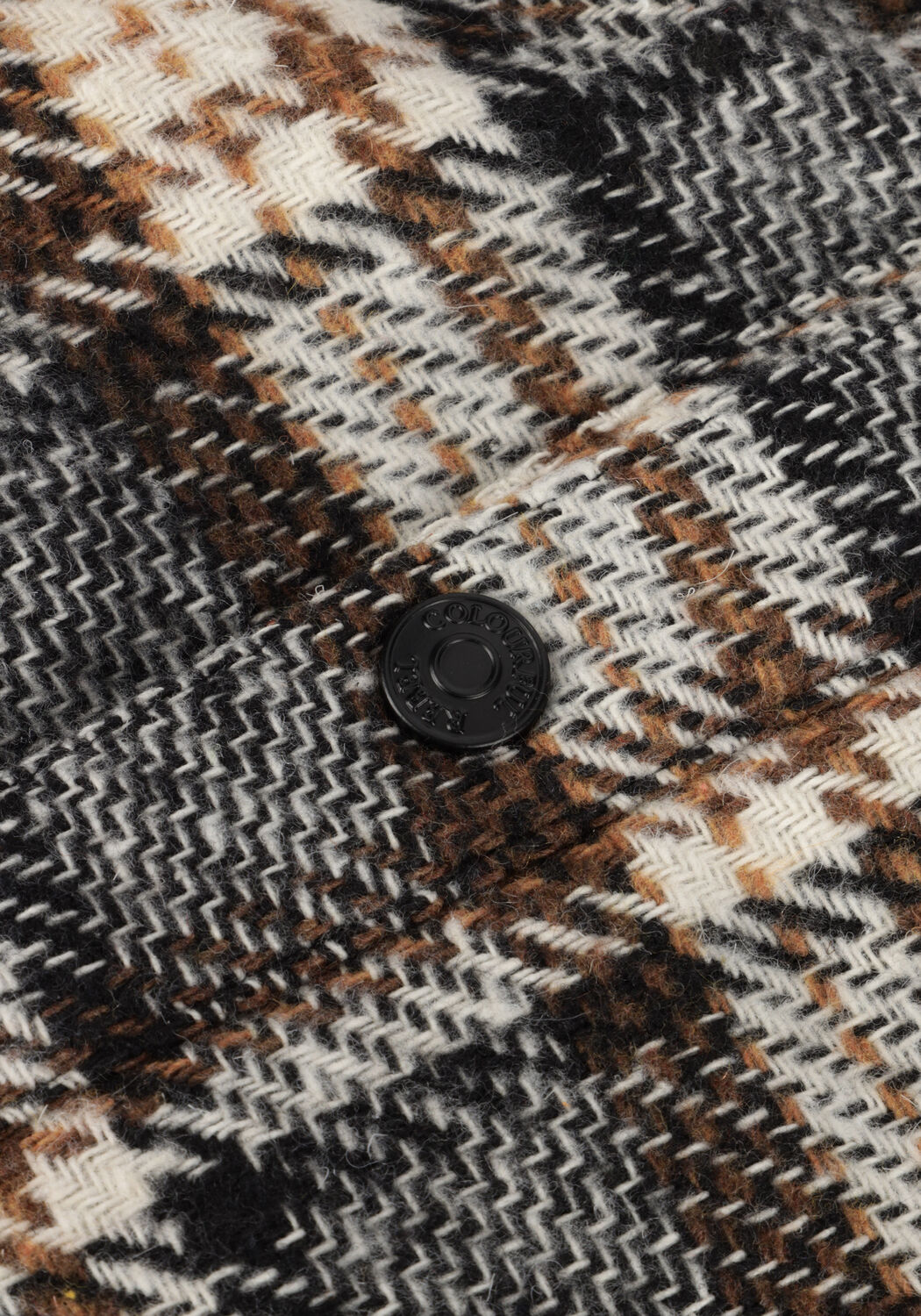 Camelfarbene COLOURFUL REBEL Overshirt JACK CHECK OVERSHIRT - large