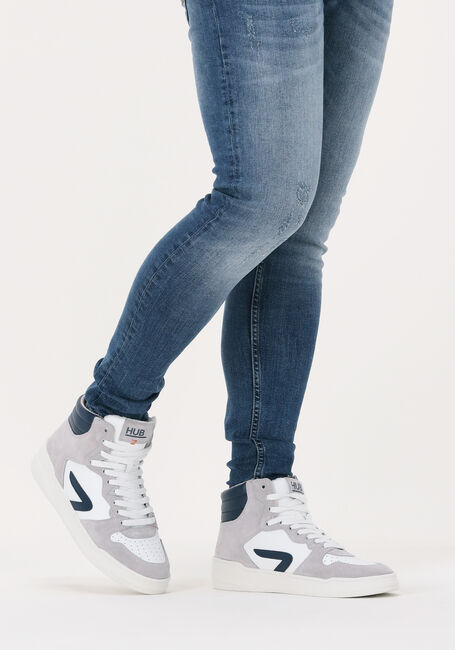 Weiße HUB Sneaker High COURT-Z HIGH - large