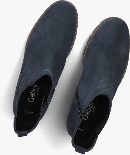 Omoda Gabor Stiefeletten Blau Leder Gabor Chelsea Boots Blau