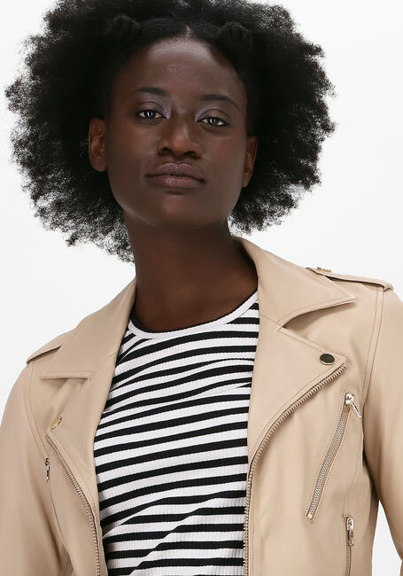 Beige IBANA Lederjack MOSS - large