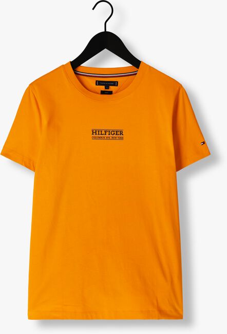 Orangene TOMMY HILFIGER T-shirt SMALL HILFIGER TEE - large