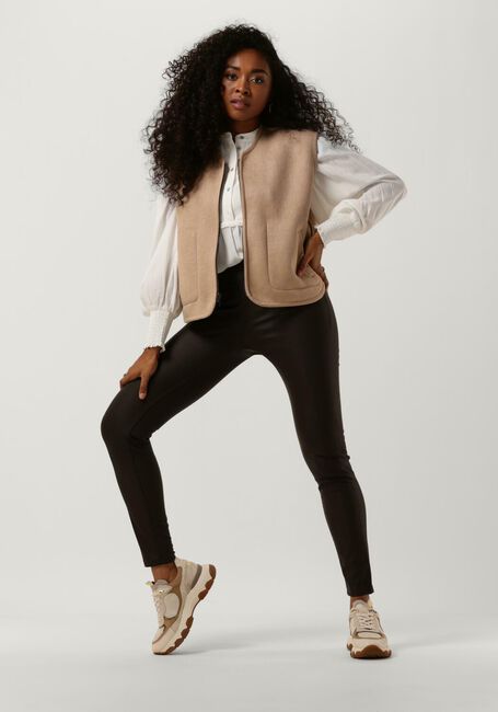 Camelfarbene KNIT-TED Gilet TASHA JACKET - large