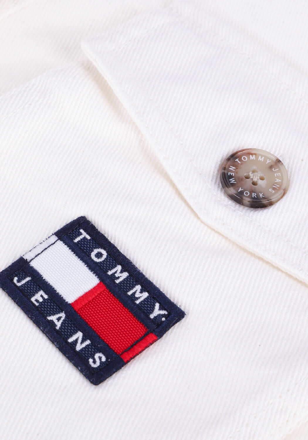 Ecru TOMMY JEANS Jeansjacke TJW SURPLUS OVERSHIRT - large