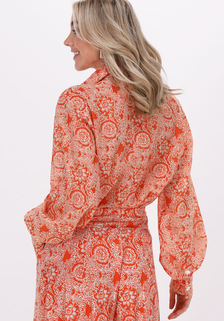 Orangene VANILIA Blusen IKAT FLOWER ANORAK - large