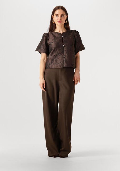 Braune NEO NOIR Blusen AISA BROCADE BLOUSE - large