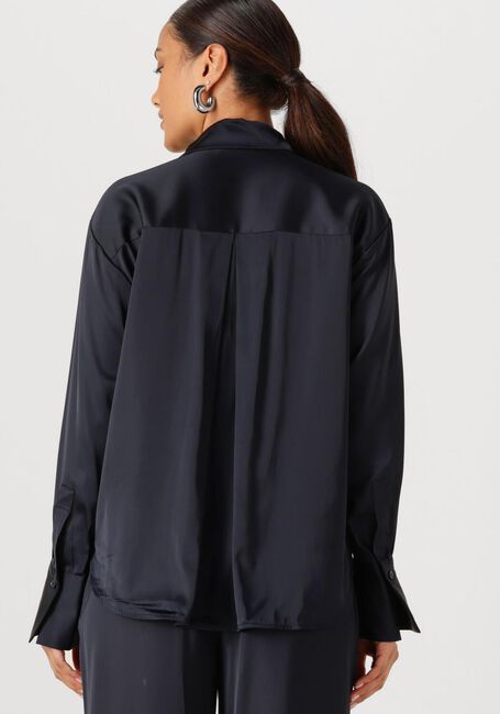 Dunkelblau WITHBLACK Blusen WBLDAGMAR SATEEN LS SHIRT - large