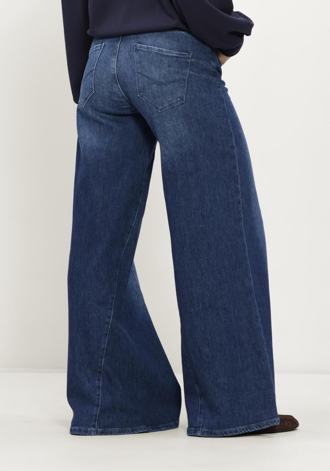 Blaue MAC Weite Hose 0333 AUTH. COMFORT VINTAGE DENIM WIDE EXTREME - large