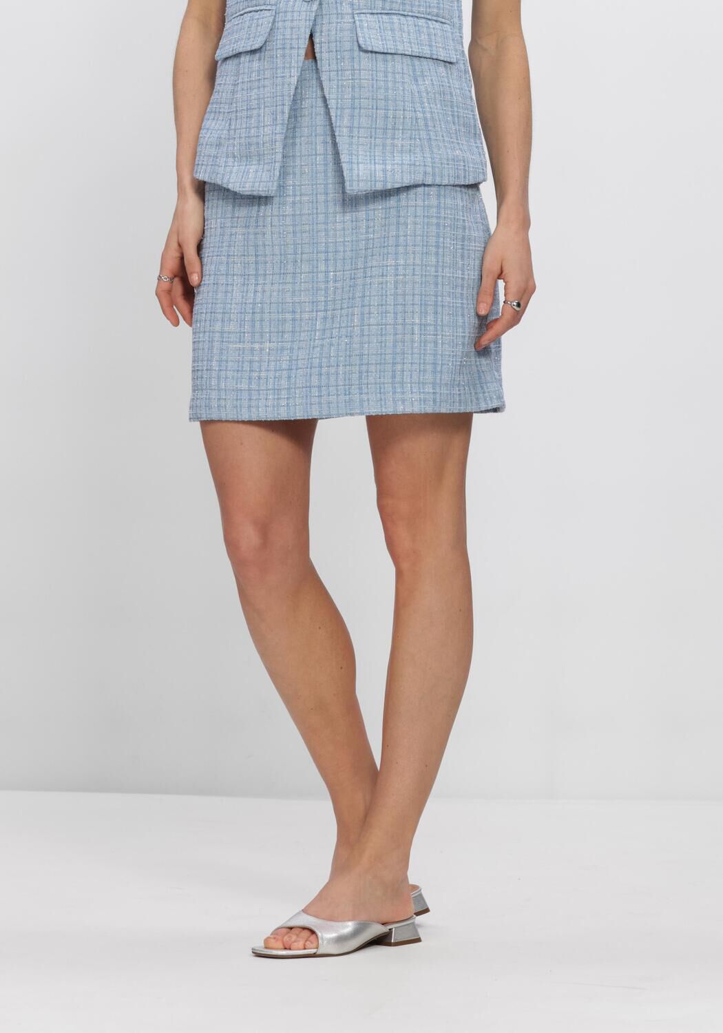 Blaue Y.A.S. R&ouml;cke YASJOSE HW SKIRT - large