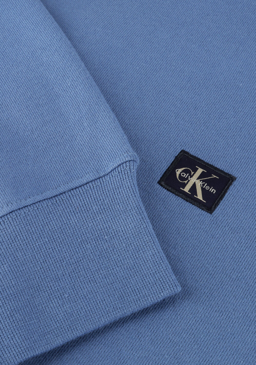 Blaue CALVIN KLEIN Sweatshirt LS EU BADGE 350TERRY CN SWTSHRT - large