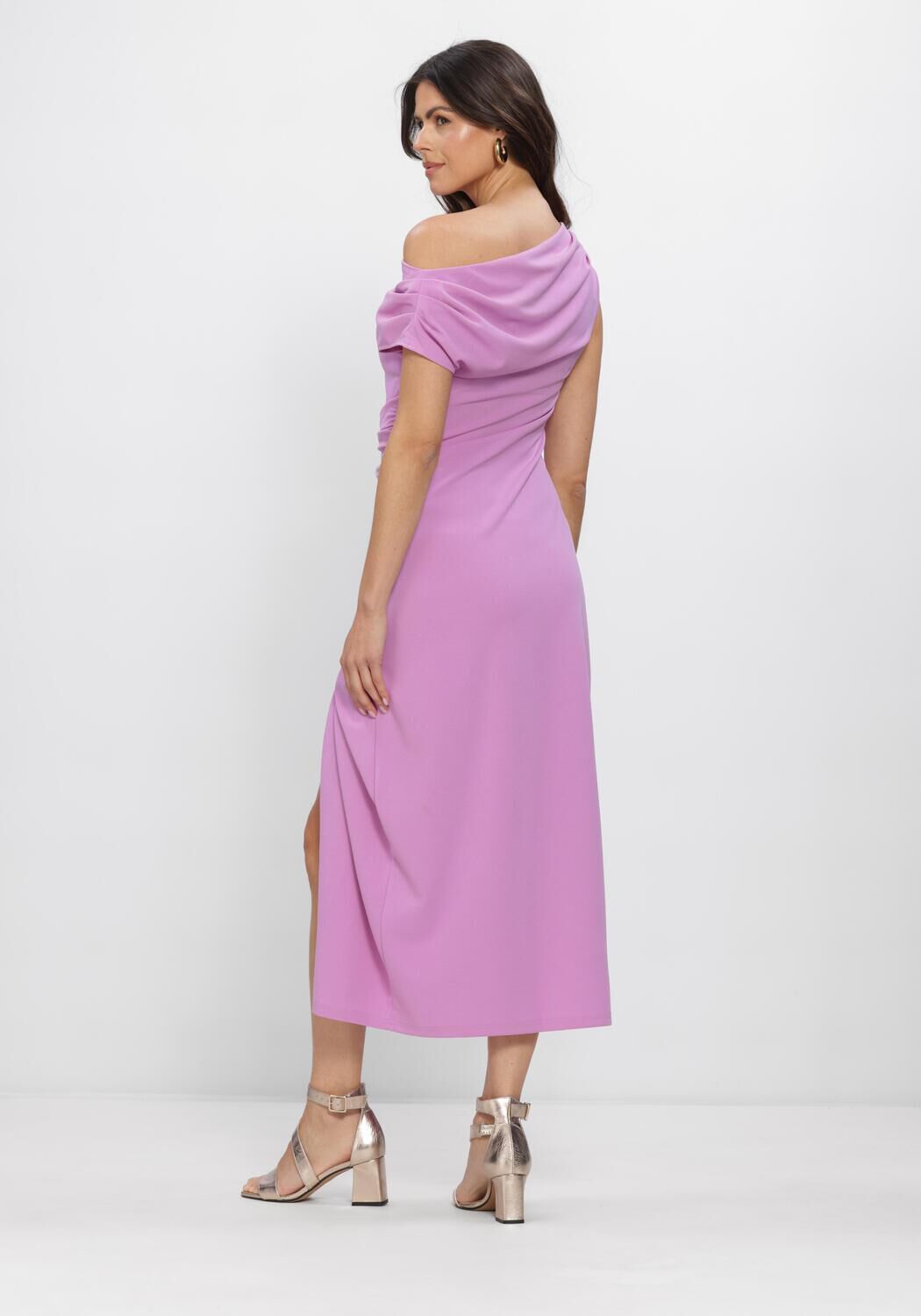 Lila FREEBIRD Maxikleid F-JER-PES-CREPE-26-1 - large