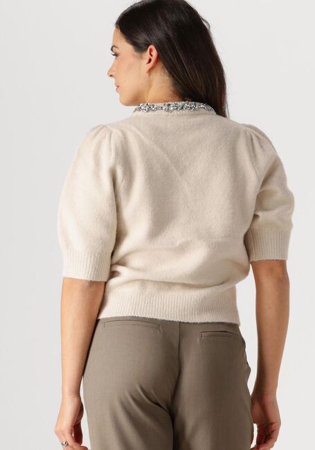 Ecru NEO NOIR Pullover MAIA STONE KNIT BLOUSE - large