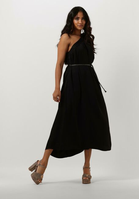 Schwarze SUMMUM Midikleid DRESS QUINTY SILKY TOUCH - large