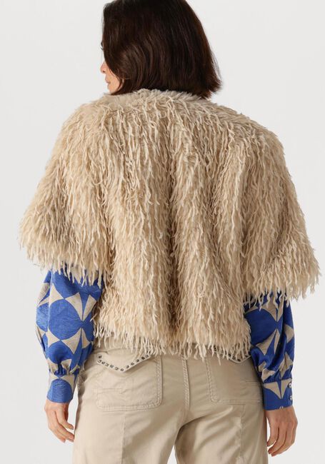 Beige SUMMUM Top SHORTSLEEVE JACKET FAUX - large