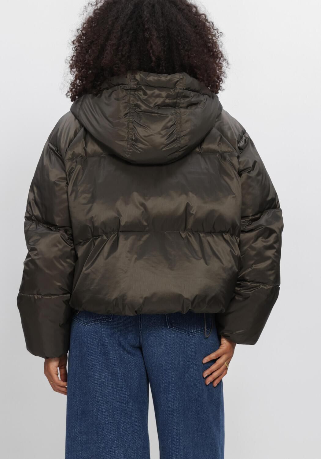Khaki WITHBLACK Wattierte Jack WBLEMMA SHORT DOWN PUFFER JKT - large