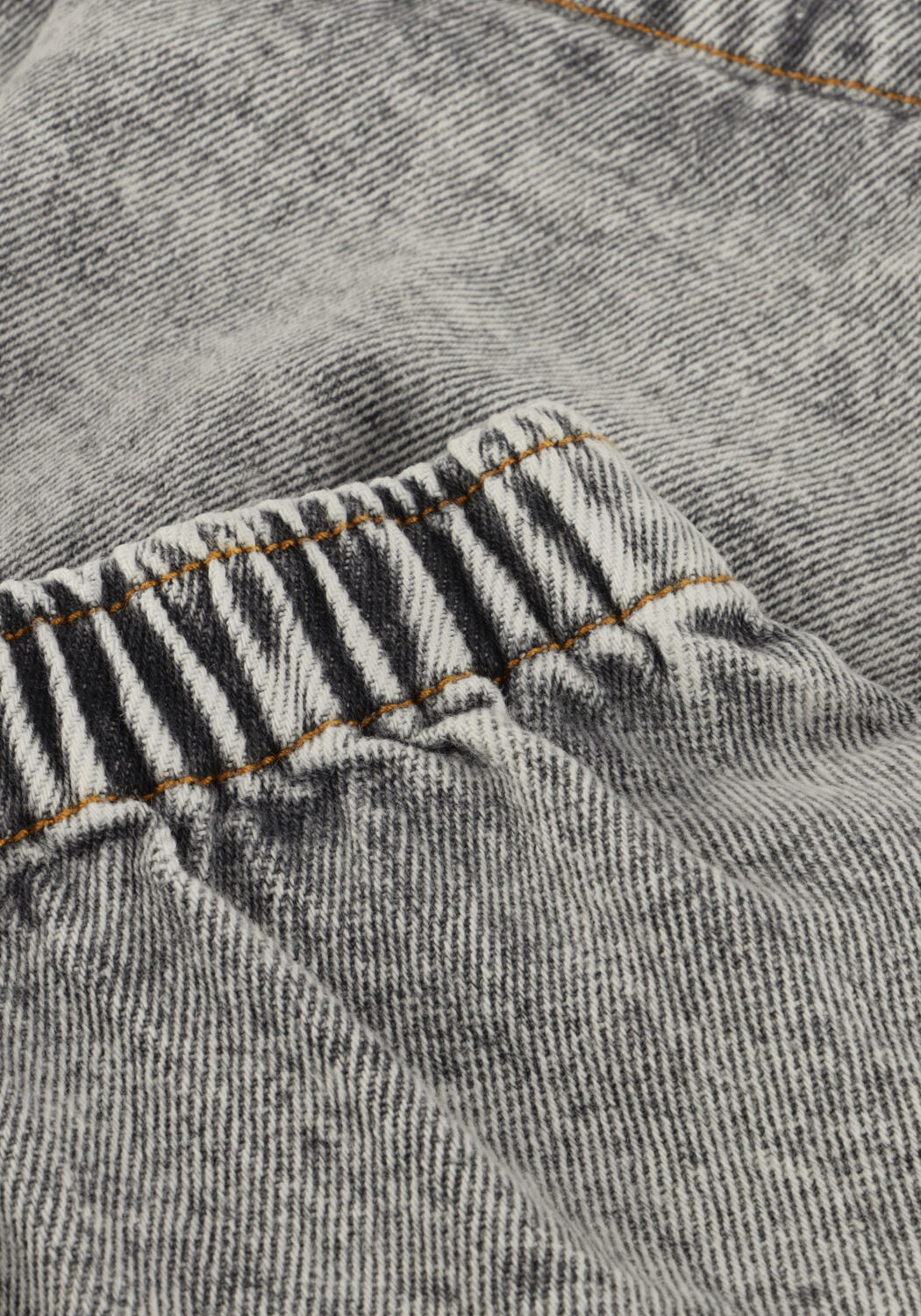 Graue PETIT BLUSH Minirock JEANS RUFFLE SKIRT - large