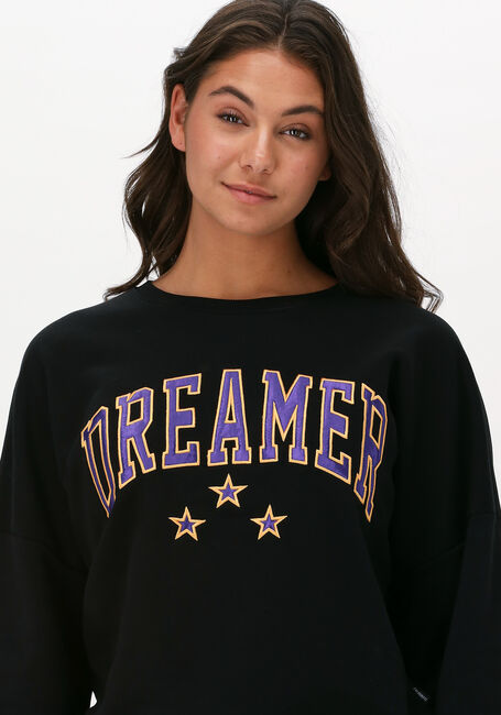 Schwarze COLOURFUL REBEL Sweatshirt DREAMER PATCH DROPPED SHOULDER - large