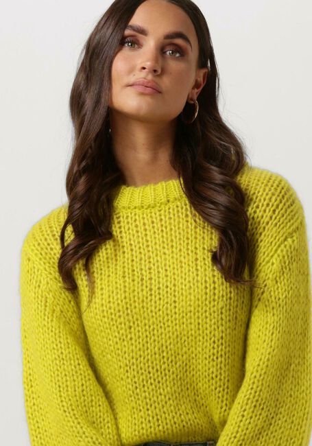 Gelbe SELECTED FEMME Pullover SUANNE LS KNIT O-NECK B - large