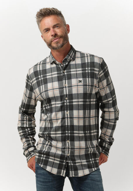 Grüne VANGUARD Casual-Oberhemd LONG SLEEVE SHIRT CHECK PRINTED ON SOFT JERSEY - large