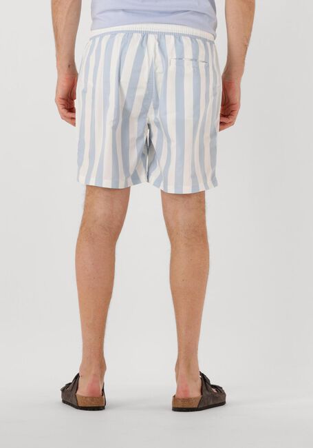 Blaue SCOTCH & SODA Badehosen STRIPED MID-LENGTH SWIMSHORT - large