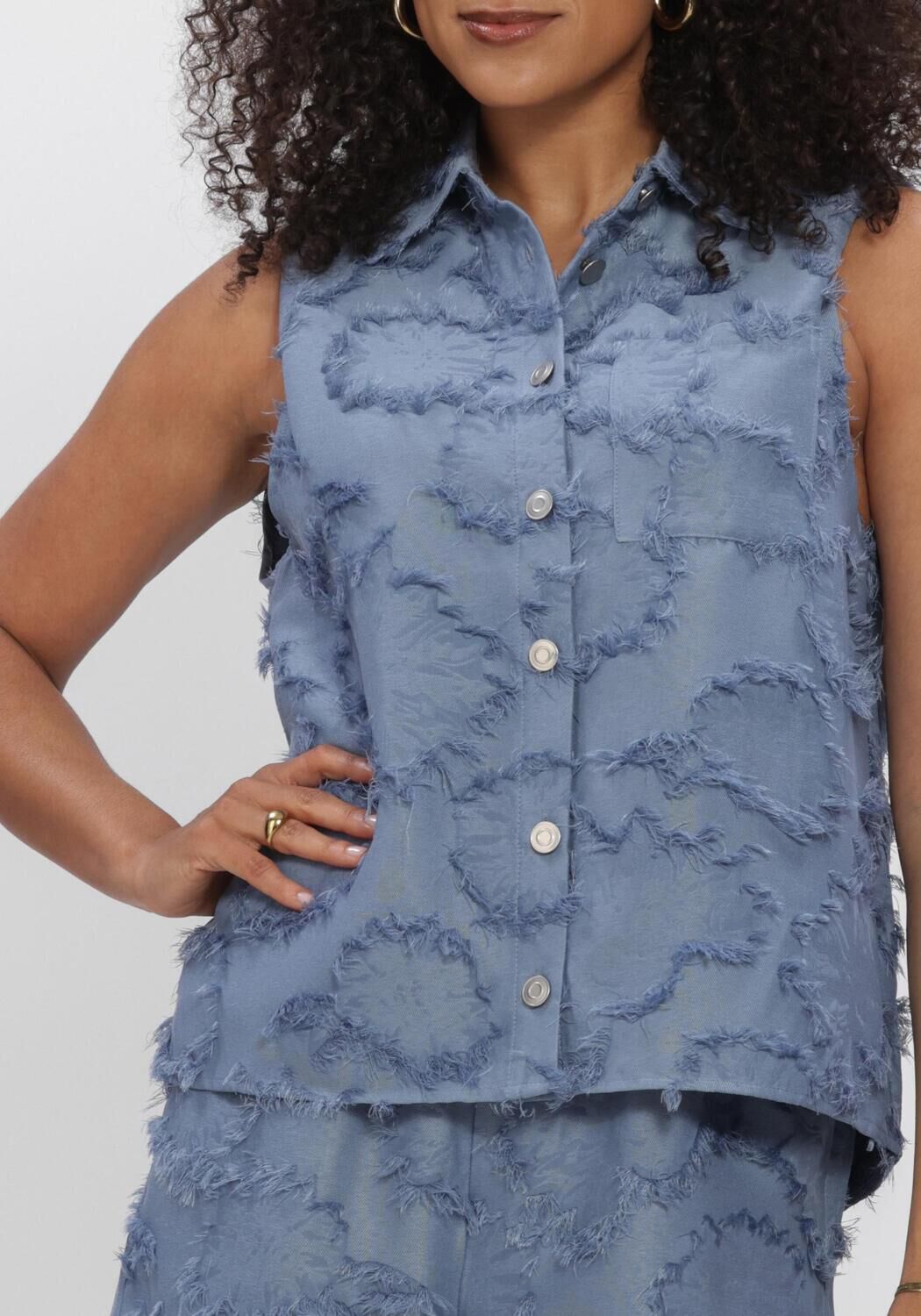 Blaue STUDIO AMAYA Blusen STORM BLOUSE - large